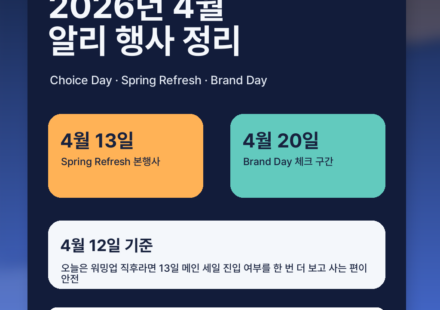 2026년 4월 알리익스프레스 행사 뭐가 있나? Choice Day·Spring Refresh 일정과 지금 사도 되는지 정리 대표 이미지