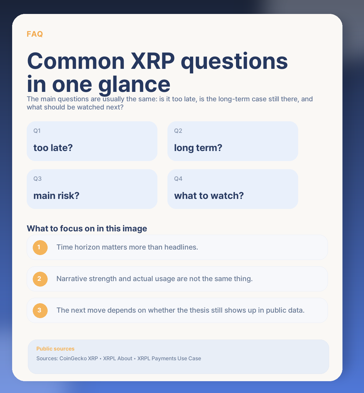 XRP now: buy or wait? Payments adoption, regulation risk, and the next setup FAQ