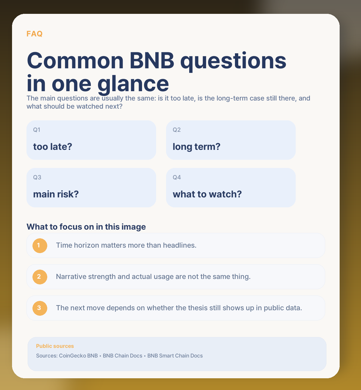 BNB now: buy or wait? Exchange ecosystem, chain activity, and the key variables FAQ
