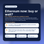 Ethereum now: buy or wait? Fees, staking, and the key variables to watch featured