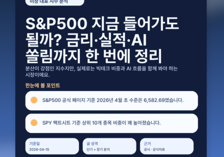 S&P500 지금 들어가도 될까? 금리·실적·AI 쏠림까지 한 번에 정리 - featured v2