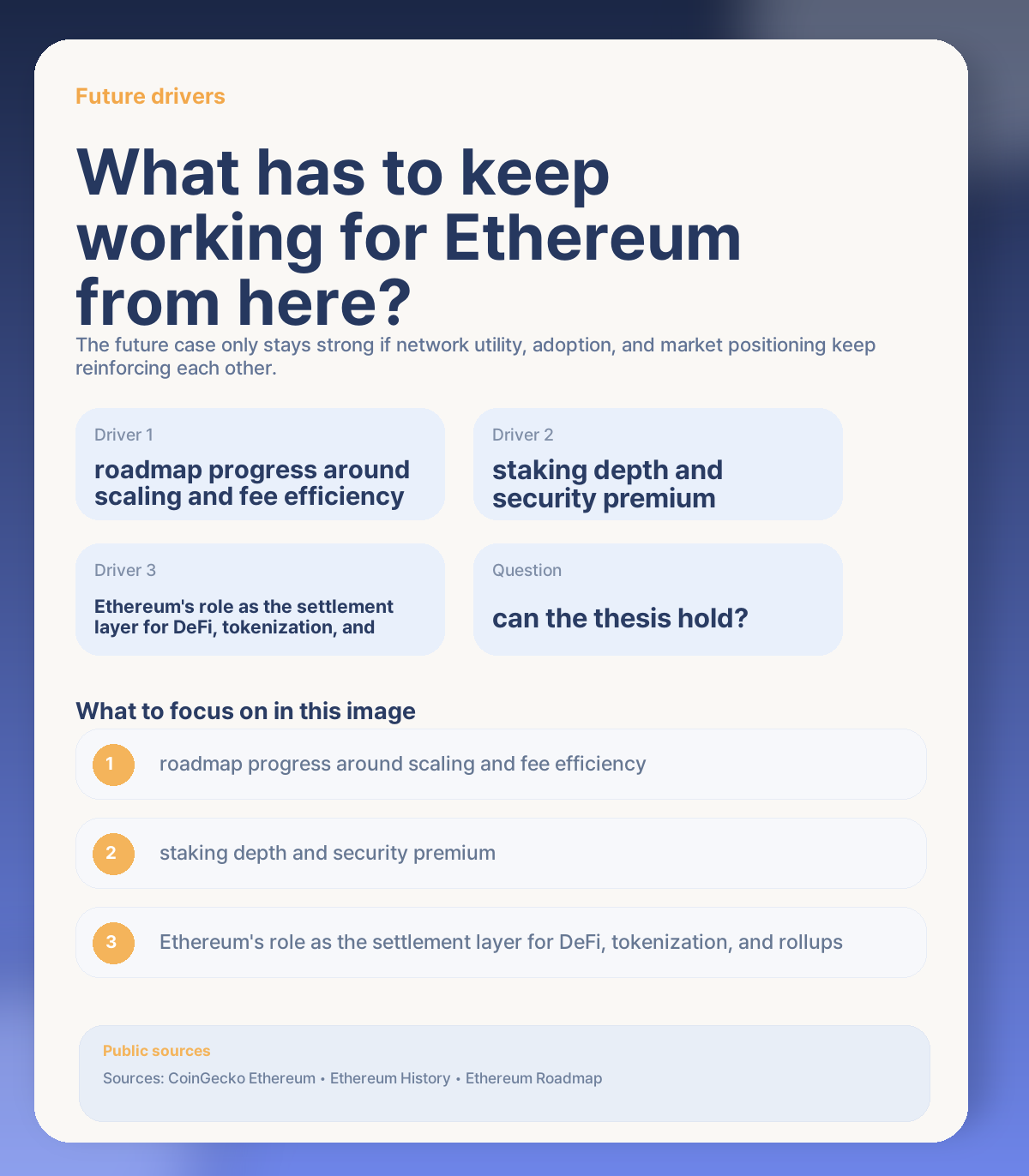 🔭 Long-term outlook: what could keep Ethereum strong from here?