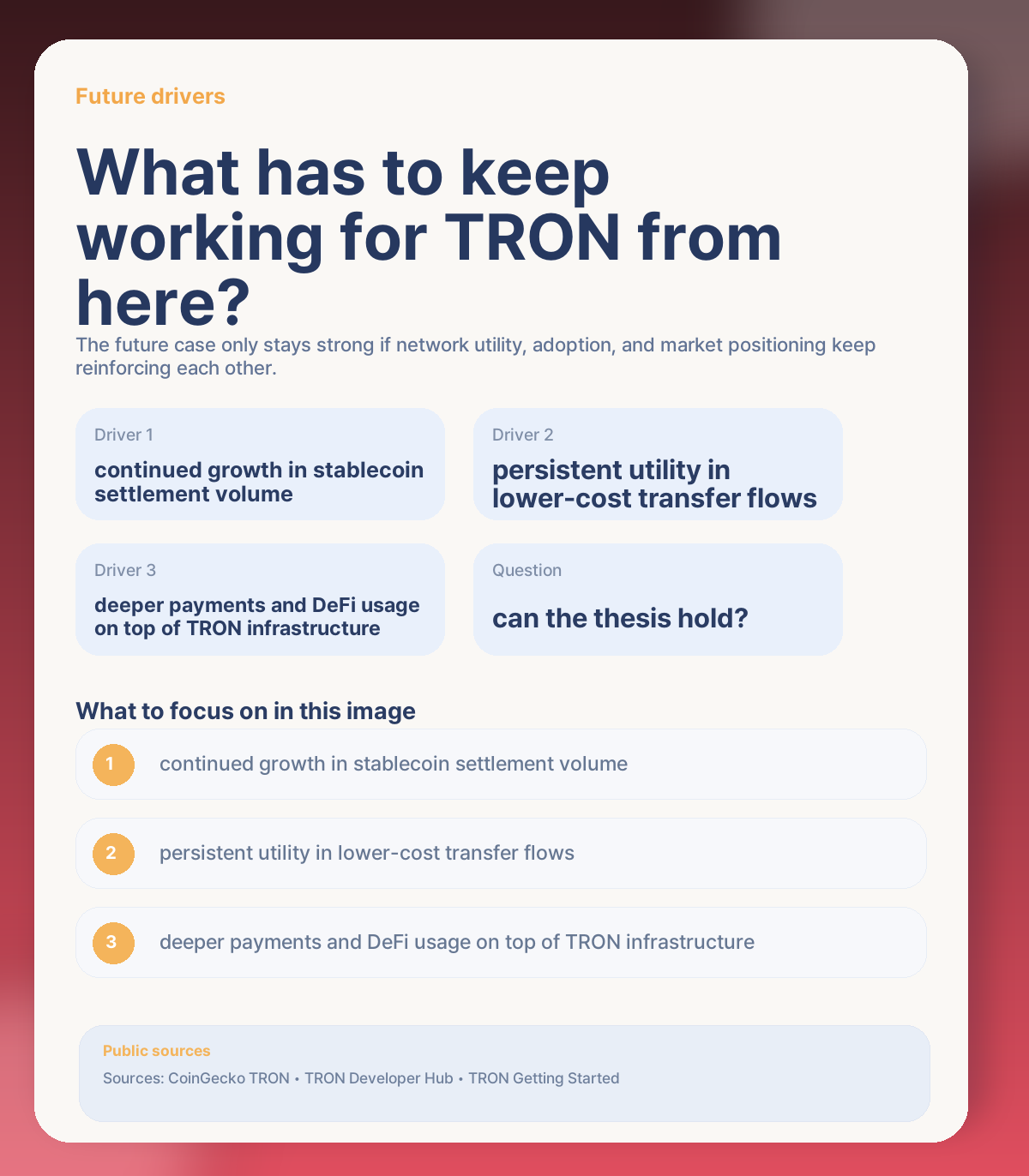 🔭 Long-term outlook: what could keep TRON strong from here?