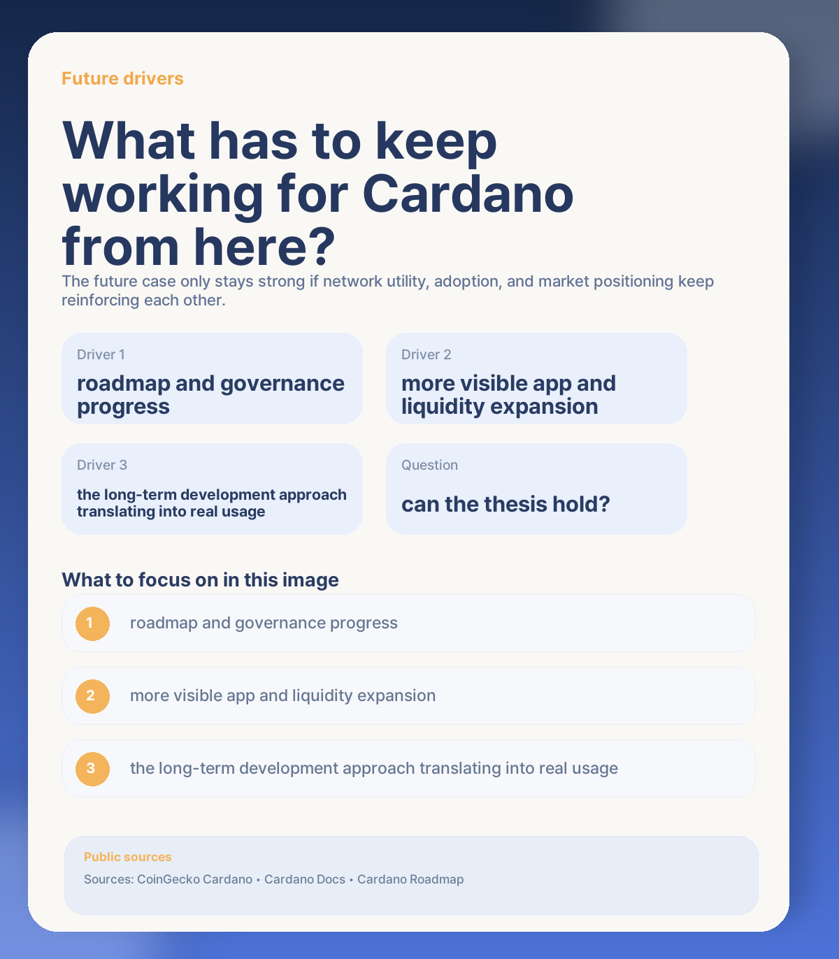 🔭 Long-term outlook: what could keep Cardano strong from here?