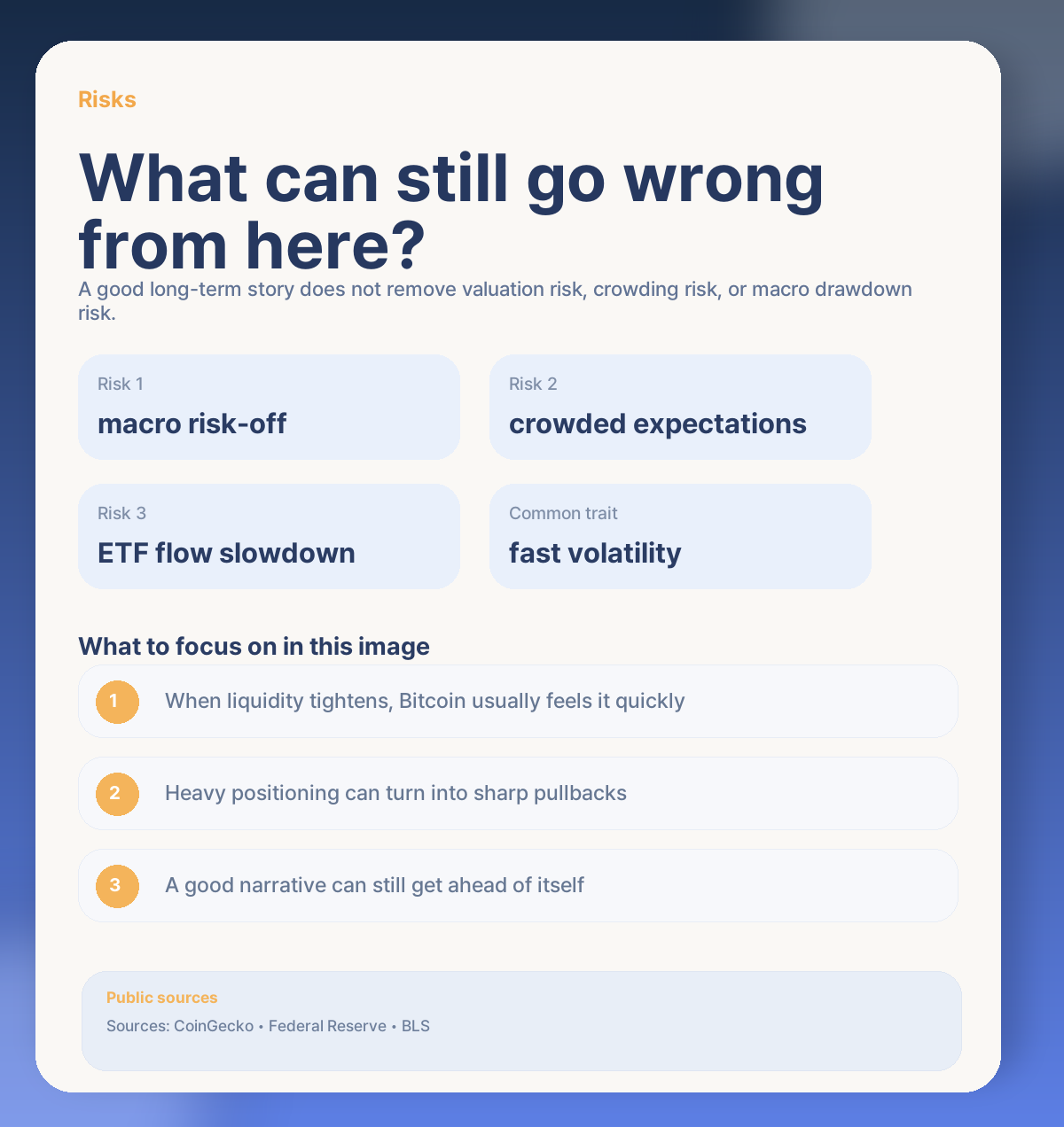 ⚠️ Short-term risks: why a pullback would not be surprising