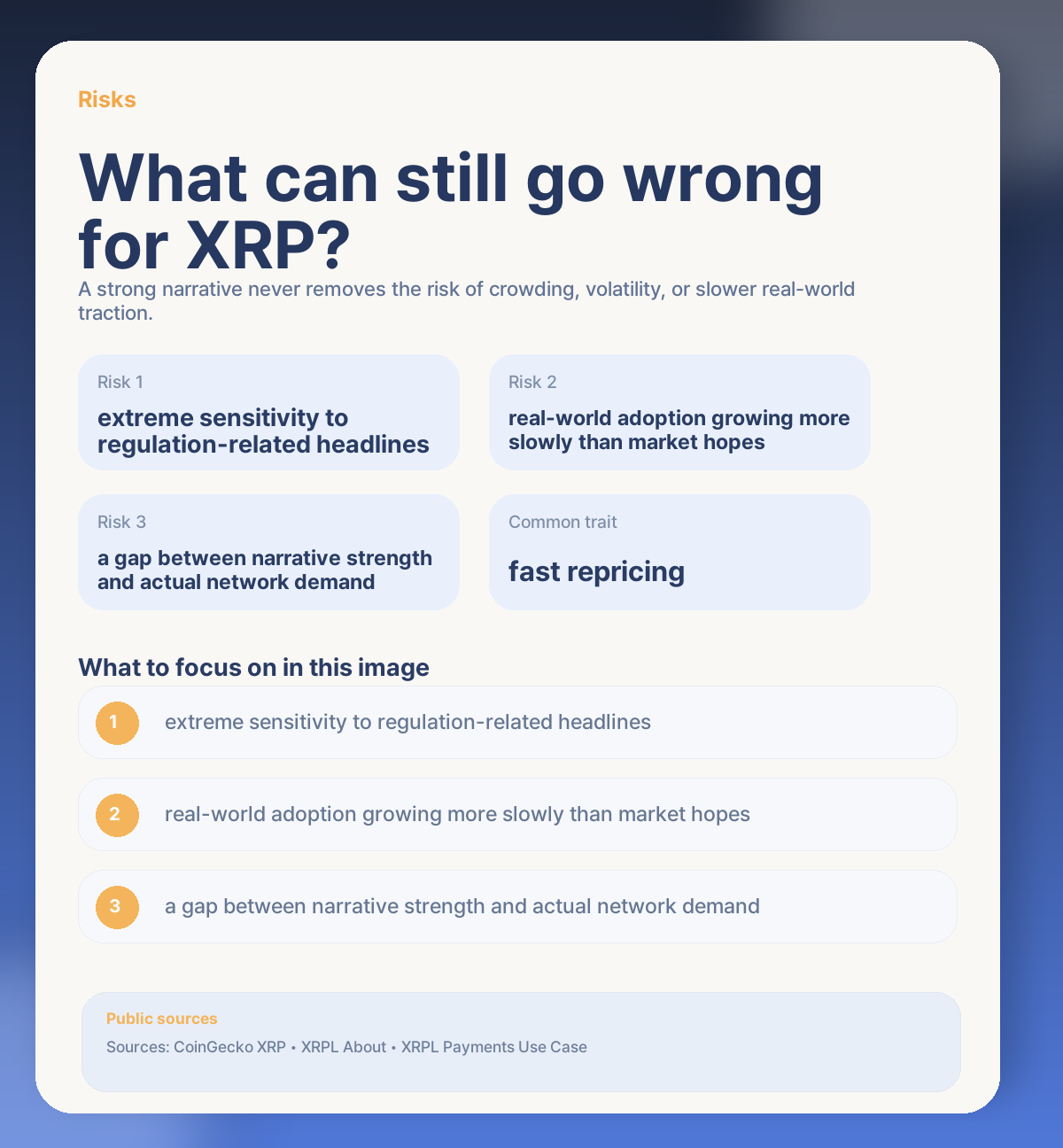 ⚠️ Short-term risks: what could still go wrong for XRP?