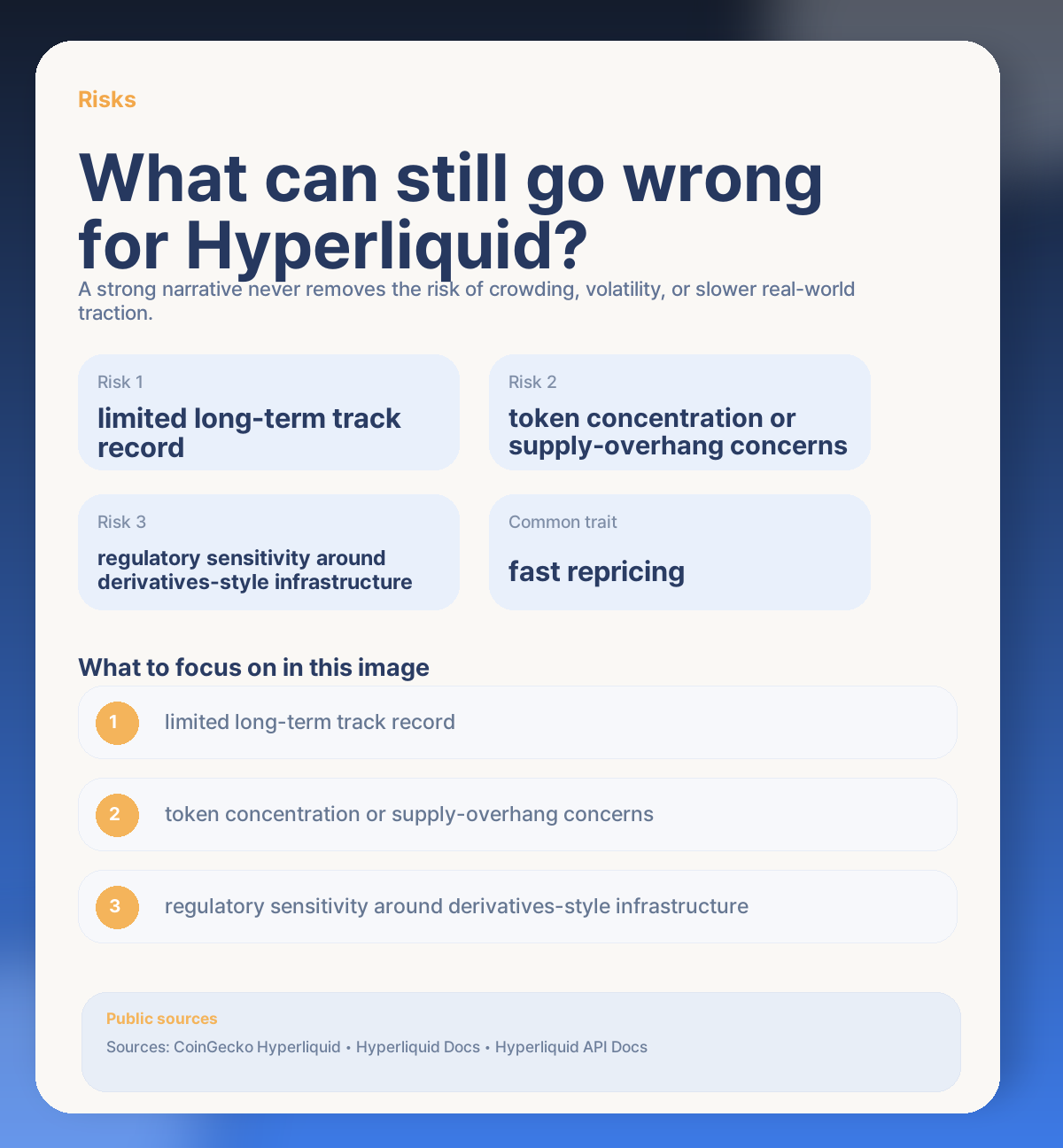 ⚠️ Short-term risks: what could still go wrong for Hyperliquid?