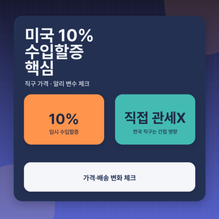 미국 10% 수입할증 정리, 해외직구·알리익스프레스 가격에 미칠 영향은? 대표 이미지