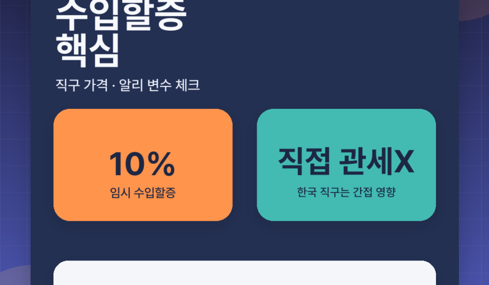 미국 10% 수입할증 정리, 해외직구·알리익스프레스 가격에 미칠 영향은? 대표 이미지
