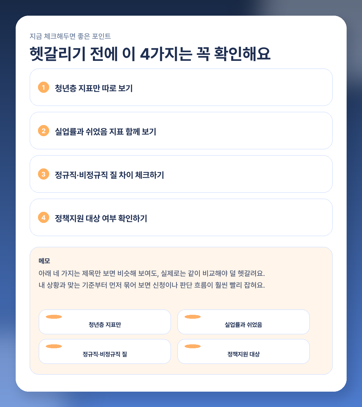 청년 실업률 2026년 2월 왜 올랐나? 쉬었음 청년까지 같이 봐야 하는 이유 체크리스트 이미지